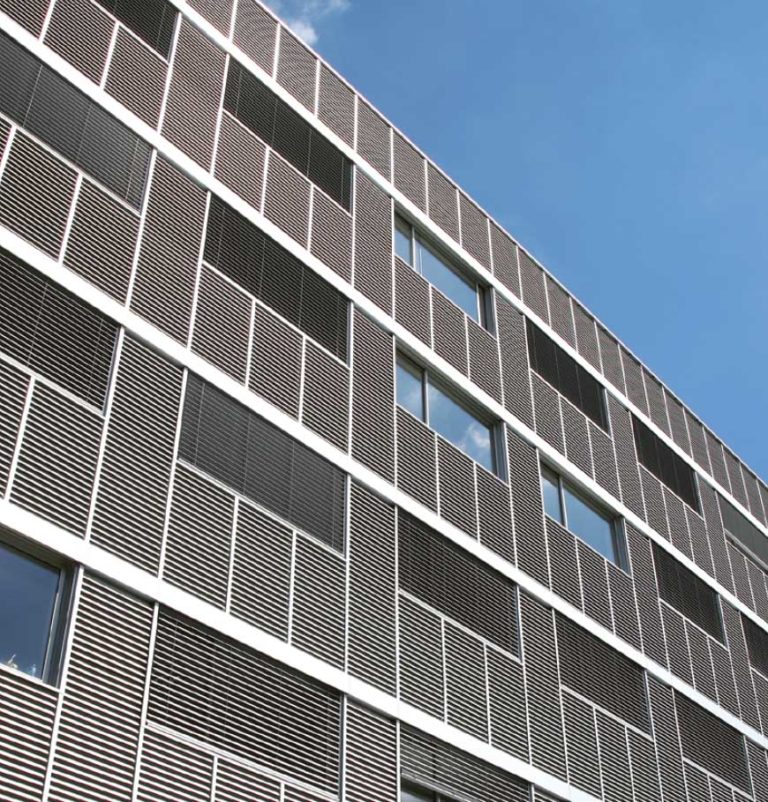 Continuous louvre system - RENSON LOUVERES Manufacturing